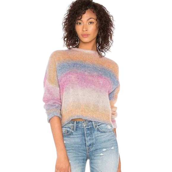 Rails Camille Rainbow Sweater Womens Large Mohair Super Soft Long Sleeve EUC - Picture 11 of 15